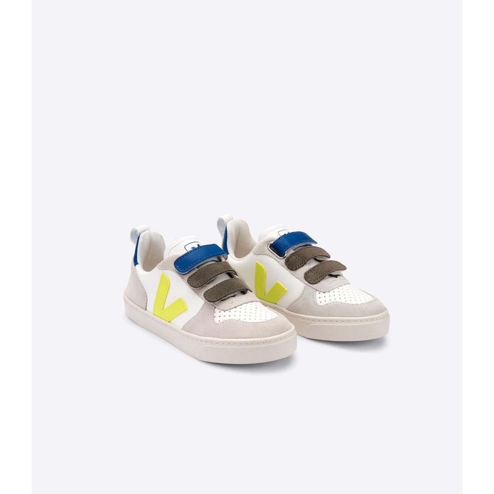 Veja V-10 X BONTON Tenisky Detske White/Blue | SK 843WNB